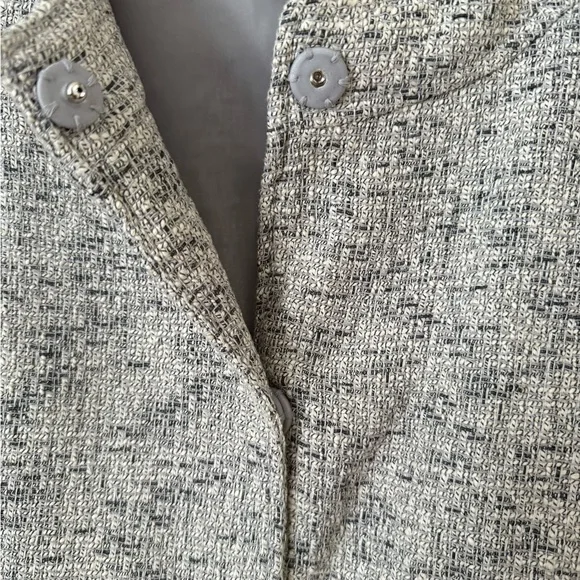 212 Collection Grey and White Cotton Blend Blazer, woman’s XL - Picture 4 of 6
